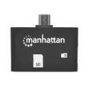 LECTOR DE MEMORIA EXTERNA MANHATTAN 406208 SD A MICROUSB OTG LECMEMEX-MH-208