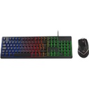 TECLADO Y MOUSE OPTICO XTECH XTK 530S ESPAÑOL USB GAMING CON RGB TCMO-XT-XTK530E