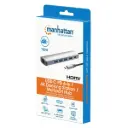 CONVERTIDOR DOCKING USB C 6 EN 1 RESOLUCION 4K MARCA MANHATTAN MODELO 153959 CONV-MH-USC6959