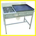 ESTUFA INDUSTRIAL PLANCHA MULTIUSOS 2 HORNILLAS SUPER COCINA G224 090002