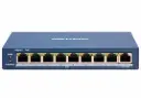 SWITCH MONITORIABLE, 9 PUERTOS POE, 8 PUERTOS 10/100 MBPS Y 1 PUERTO 10/100/1000 MBPS DE UPLINK, POE HASTA 250 METROS, POE HASTA 250 METROS, HIKVISION DS-3E1309P-EI/M