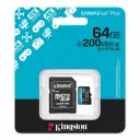 MICRO SD KINGSTON 64GB MICROSDXC CANVAS GO PLUS GEN4 200MB/S A2 SDCG4/64GB