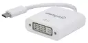 ADAPTADOR MANHATTAN USB-C A DVI BLANCO 152914 AD-MH-USBCDVI14 