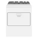 SECADORA WHIRLPOOL ELECTRICA DE 23KG PERILLAS TAPA METALICA CARGA FRONTAL BLANCO  MOD.7MWED2140JB